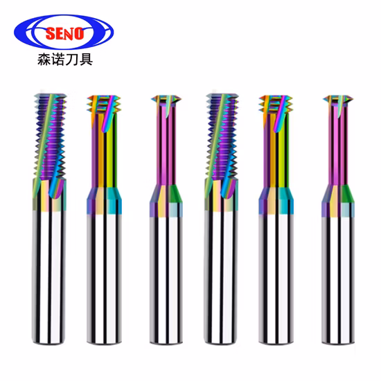 Seno CNC ISO Nptf Carbide Full Tooth Thread End Mill Tools for Threading